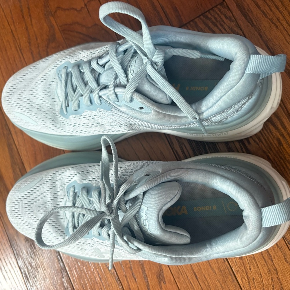 Hoka Women's Sky Blue Athletic Shoes - Picture 2 of 4